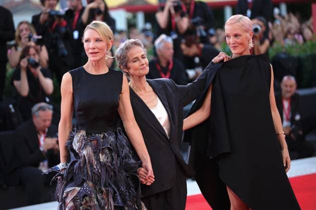 red carpet of the film Father Mother Sister Brother during the 82nd Venice Film Festival in Venice, Italy - 31 Aug 2025 Cate Blanchett, Charlotte Rampling and Vicky Krieps attend the red carpet of the film Father Mother Sister Brother at the Palazzo del Cinema during the 82nd Venice Film Festival. Venice Italy Copyright: x xMarcoxBaradax xSOPAxImagesx REDCARPETMOTHERFATHERSISTERBROTHER-66