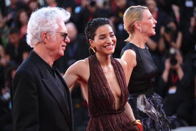 red carpet of the film Father Mother Sister Brother during the 82nd Venice Film Festival in Venice, Italy - 31 Aug 2025 Jim Jarmusch, Indya Moore and Cate Blanchett attend the red carpet of the film Father Mother Sister Brother at the Palazzo del Cinema during the 82nd Venice Film Festival. Venice Italy Copyright: x xMarcoxBaradax xSOPAxImagesx REDCARPETMOTHERFATHERSISTERBROTHER-83