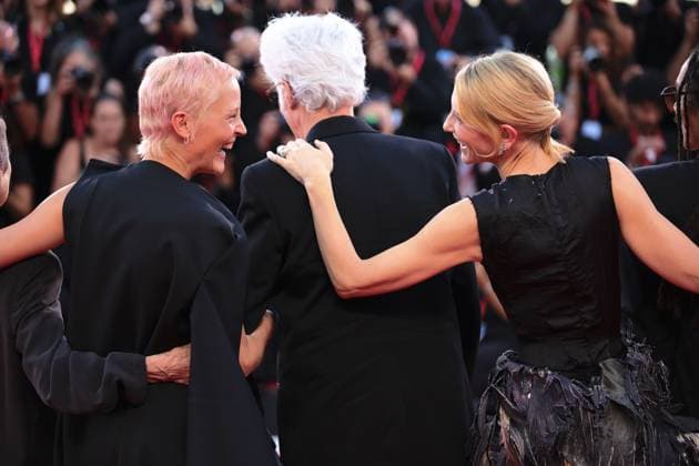 red carpet of the film Father Mother Sister Brother during the 82nd Venice Film Festival in Venice, Italy - 31 Aug 2025 Vicky Krieps, Jim Jarmusch and Cate Blanchett attend the red carpet of the film Father Mother Sister Brother at the Palazzo del Cinema during the 82nd Venice Film Festival. Venice Italy Copyright: x xMarcoxBaradax xSOPAxImagesx REDCARPETMOTHERFATHERSISTERBROTHER-86