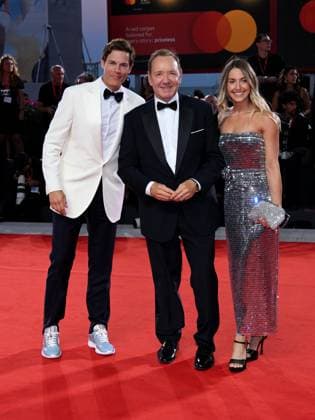 Venice, 82nd Venice International Film Festival 2025 - evening 5 - red carpet Filming Italy Venice Award Pictured: Lucie Lowenstein, Kevin Spacey and Evan Lowenstein  Copyright: xAlbertoxTerenghi PoolxPhotoxEventsx06x xipa-agency.netx xPoolxPhotoxEventsx06x IPA_Agency_IPA63799125