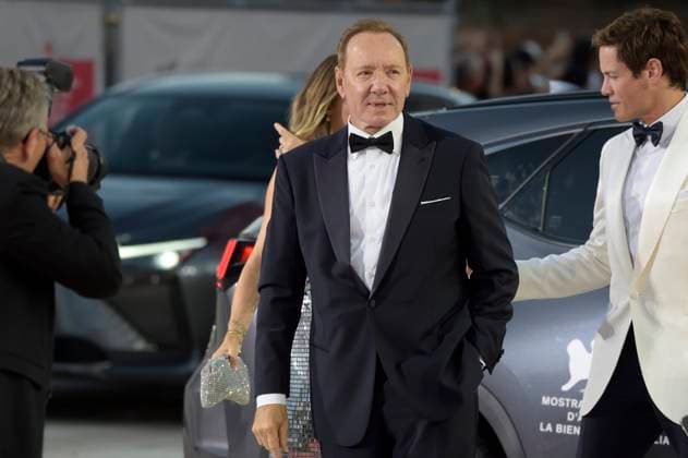 Kevin Spacey attends the Filming Italy Venice Award photocall during the 82nd Venice International Film Festival on Sunday, August 31, 2025 in Venice, Italy.  VEN20250831206 RoccoxSpaziani