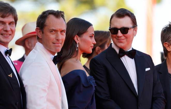 August 31, 2025, Venice, Italy: Andrei Zayats, Jude Law, Alicia Vikander and Paul Dano attend the premiere of The Wizard Of The Kremlin during the 82nd Venice International Film Festival at Palazzo del Cinema on the Lido in Venice, Italy, on 31 August 2025. Photo: Venice Italy - ZUMAm179 20250831_zep_m179_020 Copyright: xAlecxMichaelx