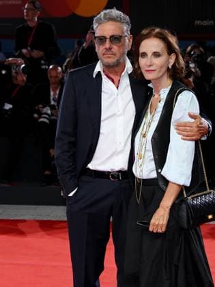 Venice, 82nd Venice International Film Festival 2025 - Evening 5 - Red Carpet Filming Italy Venice Award Pictured: Sergio Castellitto, Margareth Mazzantini  Copyright: xAlbertoxTerenghi PoolxPhotoxEventsx06x xipa-agency.netx xPoolxPhotoxEventsx06x IPA_Agency_IPA63801108