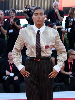 Venice, 82nd Venice International Film Festival 2025 - evening 5 - red carpet of the film Father Mother Sister Brother Pictured: Megan Ria  Copyright: xAlbertoxTerenghi PoolxPhotoxEventsx06x xipa-agency.netx xPoolxPhotoxEventsx06x IPA_Agency_IPA63802561