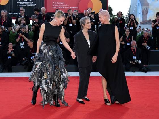 Venice, 82nd Venice International Film Festival 2025 - evening 5 - red carpet of the film Father Mother Sister Brother Pictured: Charlotte Rampling, Cate Blanchett, Vicky Krieps  Copyright: xAlbertoxTerenghi PoolxPhotoxEventsx06x xipa-agency.netx xPoolxPhotoxEventsx06x IPA_Agency_IPA63803116