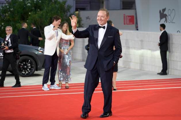 Filming Italy Venice Award red carpet in Venice Lido - 31 Aug 2025 Kevin Spacey attends the red carpet of Filming Italy Venice Award at 82nd Venice Film Festival at Palazzo del Cinema. Venice Lido Italy Copyright: xMarioxCartellix xSOPAxImagesx _DSC4738