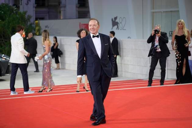 Filming Italy Venice Award red carpet in Venice Lido - 31 Aug 2025 Kevin Spacey attends the red carpet of Filming Italy Venice Award at 82nd Venice Film Festival at Palazzo del Cinema. Venice Lido Italy Copyright: xMarioxCartellix xSOPAxImagesx _DSC4740