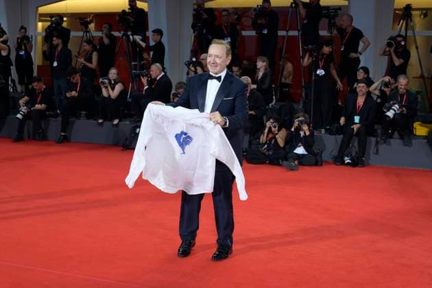 Filming Italy Venice Award red carpet in Venice Lido - 31 Aug 2025 Kevin Spacey attends the red carpet of Filming Italy Venice Award at 82nd Venice Film Festival at Palazzo del Cinema. Venice Lido Italy Copyright: xMarioxCartellix xSOPAxImagesx _DSC4785