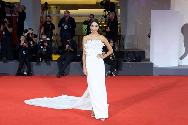 Filming Italy Venice Award red carpet in Venice Lido - 31 Aug 2025 Rocio Munoz Morales attends the red carpet of Filming Italy Venice Award at 82nd Venice Film Festival at Palazzo del Cinema. Venice Lido Italy Copyright: xMarioxCartellix xSOPAxImagesx _DSC4809