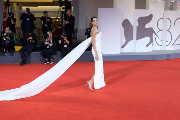 Filming Italy Venice Award red carpet in Venice Lido - 31 Aug 2025 Rocio Munoz Morales attends the red carpet of Filming Italy Venice Award at 82nd Venice Film Festival at Palazzo del Cinema. Venice Lido Italy Copyright: xMarioxCartellix xSOPAxImagesx _DSC4815