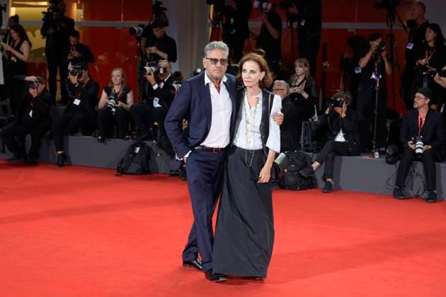 Filming Italy Venice Award red carpet in Venice Lido - 31 Aug 2025 Sergio Castellitto (l) and Margareth Mazzantini (r) attend the red carpet of Filming Italy Venice Award at 82nd Venice Film Festival at Palazzo del Cinema. Venice Lido Italy Copyright: xMarioxCartellix xSOPAxImagesx _DSC4924