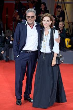 Filming Italy Venice Award red carpet in Venice Lido - 31 Aug 2025 Sergio Castellitto (l) and Margareth Mazzantini (r) attend the red carpet of Filming Italy Venice Award at 82nd Venice Film Festival at Palazzo del Cinema. Venice Lido Italy Copyright: xMarioxCartellix xSOPAxImagesx _DSC4933
