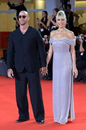 Claudio Pallitto and MIcaela Ramazzotti at the Filming Italy Venice Award ceremony at the Biennale di Venezia 2025 82 Venice International Film Festival at the Palazzo del Cinema Venice, 31 08 2025 Foto:xA.xM.xTinghinox xFuturexImagex filming_5828