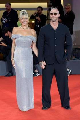 MIcaela Ramazzotti and Claudio Pallitto at the Filming Italy Venice Award ceremony at the Biennale di Venezia 2025 82 Venice International Film Festival at the Palazzo del Cinema Venice, 31 08 2025 Foto:xA.xM.xTinghinox xFuturexImagex filming_5833