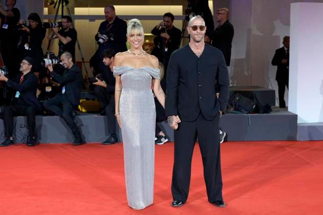 MIcaela Ramazzotti and Claudio Pallitto at the Filming Italy Venice Award ceremony at the Biennale di Venezia 2025 82 Venice International Film Festival at the Palazzo del Cinema Venice, 31 08 2025 Foto:xA.xM.xTinghinox xFuturexImagex filming_5835