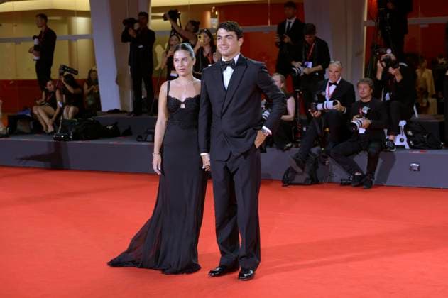 GIacomo Giorgio with partner Maddalena Botta at the Filming Italy Venice Award ceremony at the Biennale di Venezia 2025 82 Venice International Film Festival at the Palazzo del Cinema Venice, 31 08 2025 Foto:xA.xM.xTinghinox xFuturexImagex filming_5894