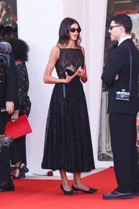 Venice, 82nd Venice International Film Festival - Day 6 - Model Kaia Gerber on the set of The Testament of Ann Lee, a film by her new boyfriend Lewis Pullman. Pictured: Kaia Gerber  Copyright: xAlessandroxBremecx xipa-agency.netx xx IPA_Agency_IPA63871637