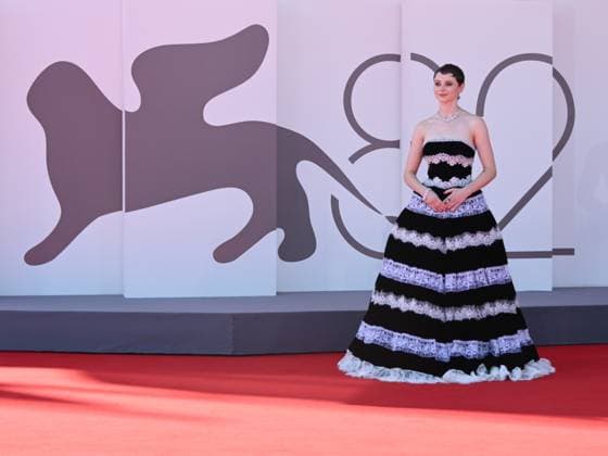 Venice, 82nd Venice International Film Festival 2025 - Evening 6 - Red Carpet for the film The Testament of Ann Lee . Pictured: Thomasin McKenzie  Copyright: xSimonexComix xipa-agency.netx xPoolxPhotoxEventsx06x IPA_Agency_IPA63875762