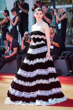 The Testament of Ann Lee red carpet during the 82nd Venice International Film Festival in Venice, Italy on 01 September 2025. Thomasin McKenzie attends attends the The Testament of Ann Lee red carpet during the 82nd Venice International Film Festival in Venice, Italy on 01 September 2025., Credit:Stefano Costantino TTL Avalon Italy, Venice  Copyright: xStefanoxCostantinoxTTLx xAvalonx 1033270489