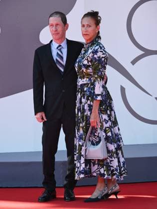 Venice, 82nd Venice International Film Festival 2025 - Evening 6 - Red Carpet for the film The Testament of Ann Lee . Pictured: Tim Blake Nelson, Lisa Benavides  Copyright: xSimonexComix xipa-agency.netx xPoolxPhotoxEventsx06x IPA_Agency_IPA63877863