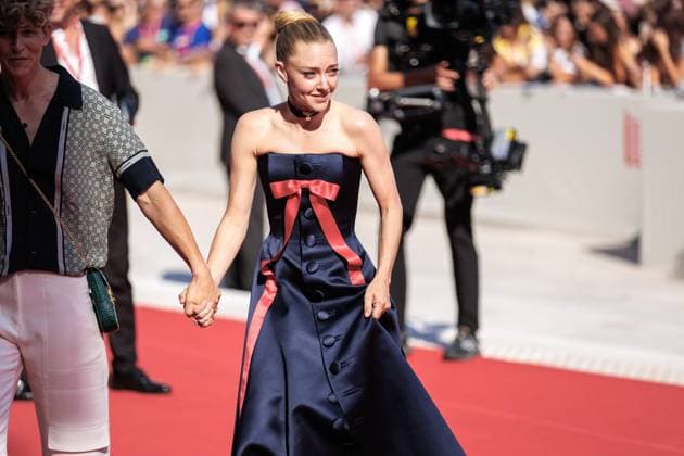 September 1, 2025, Venice, Italy: American actress Amanda Seyfried attends the red carpet of the film The Testament of Ann Lee at the 82nd Venice Film. Venice Italy - ZUMAs197 20250901_aaa_s197_099 Copyright: xMarcoxBaradax