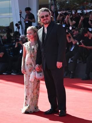 Venice, Italy: Venice, 82nd Venice International Film Festival 2025 - Evening 6 - Red Carpet of the film The Testament of Ann Lee . Pictured are Adelaide James Fastvold Corbet and Brady Corbet. Venice Italy  - ZUMAp169 20250901_zea_p169_1011 Copyright: xSimonexComix