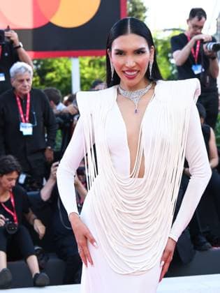 Venice, Italy: Venice, 82nd Venice International Film Festival 2025 - Evening 6, red carpet for the film The Smashing Machine . Pictured: Zarina Yeva Venice Italy  - ZUMAp169 20250901_zea_p169_1047 Copyright: xAlbertoxTerenghix