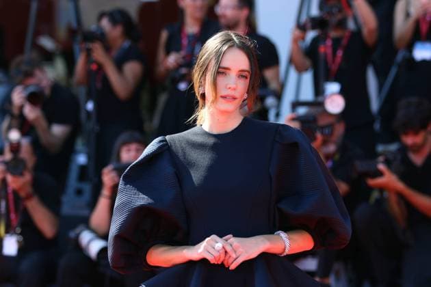 Red carpet for the movie The Testament of Ann Lee during the 82st Venice International Film Festival, 01 September 2025, Venice Europe, Italy, Lido di Venezia, September 01, 2025: Stacy Martin attends a red carpet for the movie The Testament of Ann Lee during the 82st Venice International Film Festival on September 01, 2025, in Venice, Italy., Credit:Ottavia Da Re Avalon Italy, Venice Copyright: xOttaviaxDaxRex xAvalonx 1033292222