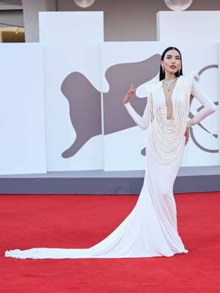 Venice, ITALY: Venice, 82nd Venice International Film Festival 2025 - evening 6, red carpet of the film The Smashing Machine In the photo: Zarina Yeva Venice ITALY  - ZUMAp169 20250901_zea_p169_1063 Copyright: xSimonexComix