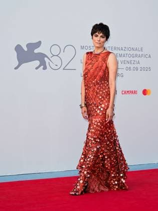 Venice, 82nd Venice International Film Festival 2025 - evening 6, red carpet of the film (Im)perfetta. In the photo: Valeria Solarino  Copyright: xManuelexMangiarottix xipa-agency.netx xPoolxPhotoxEventsx06x IPA_Agency_IPA63882487