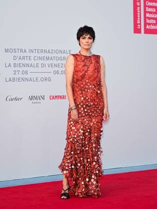 Venice, ITALY: Venice, 82nd Venice International Film Festival 2025 - evening 6, red carpet of the film (Im)perfetta. In the photo: Valeria Solarino Venice ITALY  - ZUMAp169 20250901_zea_p169_1239 Copyright: xManuelexMangiarottix