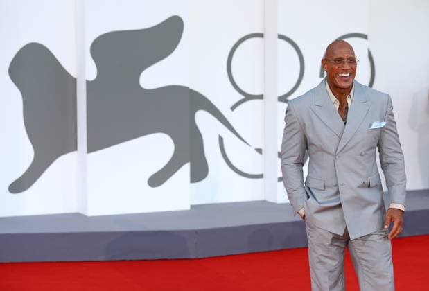 September 1, 2025, Venice, Veneto, Italy: DWAYNE JOHNSON aka THE ROCK on the red carpet for The Smashing Machine Premiere screening at the 82nd Venice Film Festival at the Venice Lido, Italy. Venice Italy - ZUMAc179 20250901_zep_c179_194 Copyright: xMickaelxChavetx