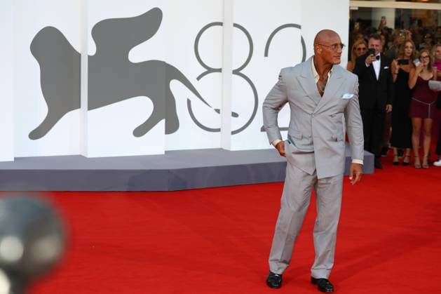 September 1, 2025, Venice, Veneto, Italy: DWAYNE JOHNSON aka THE ROCK on the red carpet for The Smashing Machine Premiere screening at the 82nd Venice Film Festival at the Venice Lido, Italy. Venice Italy - ZUMAc179 20250901_zep_c179_195 Copyright: xMickaelxChavetx