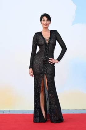 Venice, ITALY: Venice, 82nd Venice International Film Festival 2025 - evening 6, red carpet of the film (Im)perfetta. In the photo: Luna Shirin Rasia Venice ITALY  - ZUMAp169 20250901_zea_p169_1262 Copyright: xManuelexMangiarottix
