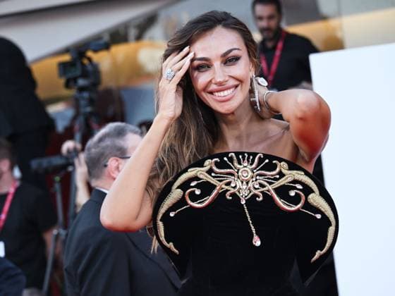 Venice, 82nd Venice International Film Festival 2025 - evening 6, red carpet for the film The Smashing Machine In the photo: Madalina Ghenea  Copyright: xSimonexComix xipa-agency.netx xPoolxPhotoxEventsx06x IPA_Agency_IPA63885407