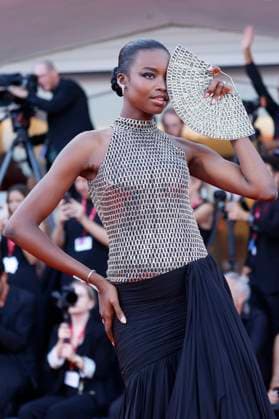 Maria Borges at the premiere of the feature film The Smashing Machine at the Biennale di Venezia 2025 82 Venice International Film Festival at the Palazzo del Cinema Venice, 01 09 2025 Foto:xD.xBedrosianx xFuturexImagex machine_5837