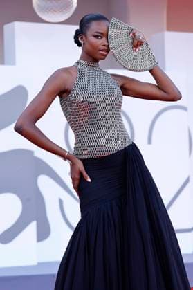 Maria Borges at the premiere of the feature film The Smashing Machine at the Biennale di Venezia 2025 82 Venice International Film Festival at the Palazzo del Cinema Venice, 01 09 2025 Foto:xD.xBedrosianx xFuturexImagex machine_5841