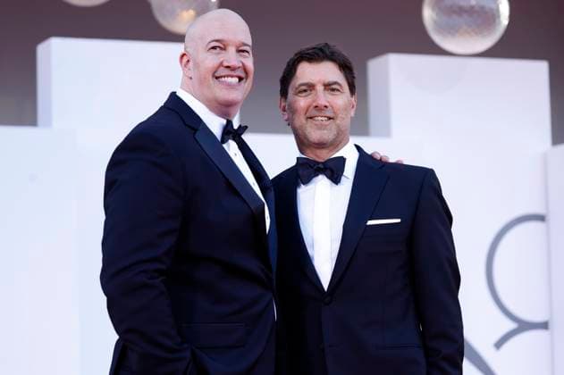 Hiram Garcia and David Koplan at the premiere of the feature film The Smashing Machine at the Biennale di Venezia 2025 82 Venice International Film Festival at the Palazzo del Cinema Venice, 01 09 2025 Foto:xD.xBedrosianx xFuturexImagex machine_5873