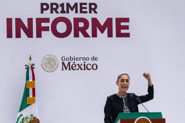 September 1, 2025, Mexico City, Mexico: Claudia Sheinbaum Pardo, President of Mexico, presented her First Government Report at the National Palace. The event was attended by prominent officials and guests. Mexico City Mexico - ZUMAl178 20250901_znp_l178_005 Copyright: xCristianxLeyvax