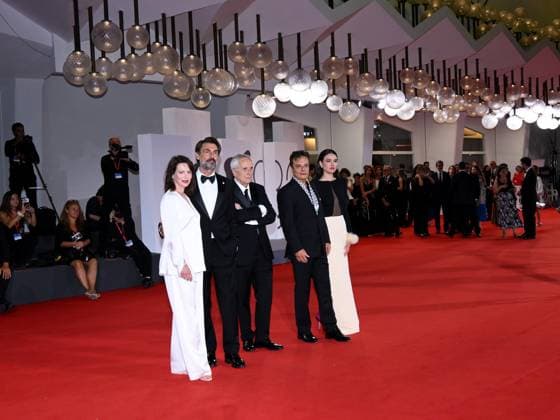 Venice, 82nd Venice International Film Festival 2025 - Evening 6 - Red Carpet for the film Portobello Pictured: Barbora Bobulová, Fabrizio Gifuni, Marco Bellocchio, Lino Musella, Romana Maggiora Vergano  Copyright: xAlbertoxTerenghi PoolxPhotoxEventsx06x xipa-agency.netx xPoolxPhotoxEventsx06x IPA_Agency_IPA63887455