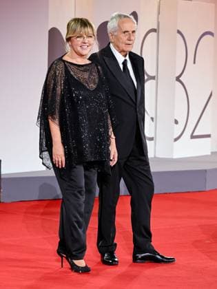 Venice, 82nd Venice International Film Festival 2025 - evening 6, red carpet for the film Portobello In the photo: Marco Bellocchio and Francesca Calvelli  Copyright: xManuelexMangiarottix xipa-agency.netx xPoolxPhotoxEventsx06x IPA_Agency_IPA63887509