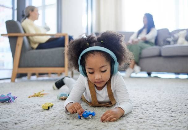 Therapy, headphones and counseling with kid and mother for child development, sensory stimulation and helping. Healthcare, psychology and emotion regulation with people in clinic for adhd diagnosis Therapy, headphones and counseling with kid and mother for child development, sensory stimulation and helping. Healthcare, psychology and emotion regulation with people in clinic for adhd diagnosis., model released, , property released, , 63678412.jpg RECORD DATE NOT STATED
