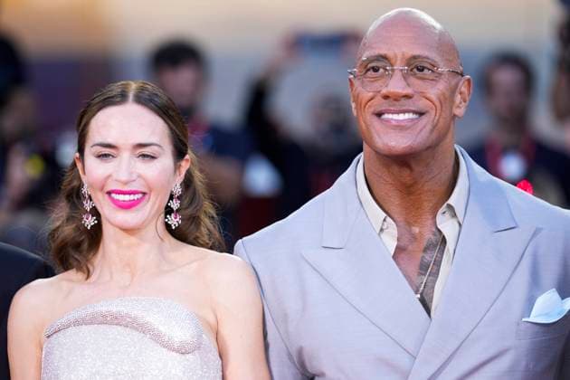 The Smashing Machine Red Carpet - The 82nd Venice International Film Festival - 01 Sep 2025 Emily Blunt and Dwayne Johnson attend The Smashing Machine red carpet during the 82nd Venice International Film Festival. Venice Lido Italy Copyright: xDanielexCifalax xSOPAxImagesx _CIF8090