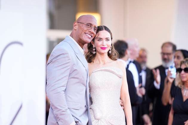 The Smashing Machine Red Carpet - The 82nd Venice International Film Festival - 01 Sep 2025 Emily Blunt and Dwayne Johnson attend The Smashing Machine red carpet during the 82nd Venice International Film Festival. Venice Lido Italy Copyright: xDanielexCifalax xSOPAxImagesx _CIF8126