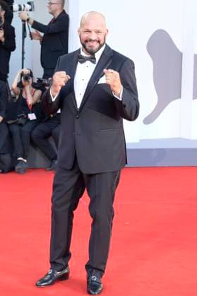 The Smashing machine red carpet in Italy - 01 Sept 2025 Mark Kerr attends the red carpet of the film The smashing machine at 82 Venice Film Festival at Palazzo del cinema. Venice Lido Italy Copyright: xMarioxCartellix xSOPAxImagesx _DSC5081