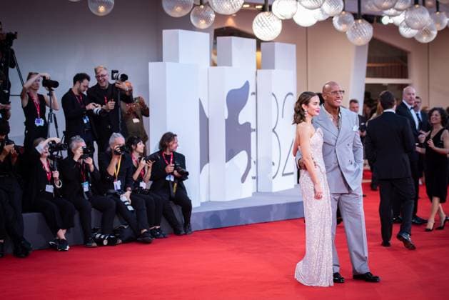 The Smashing Machine red carpet during the 82nd Venice International Film Festival - 01 Sept 2025 Emily Blunt and Dwayne Johnson attend The Smashing Machine red carpet during the 82nd Venice International Film Festival. Venice Italy Copyright: xLoredanaxSangiulianox xSOPAxImagesx LSangiuliano-3024