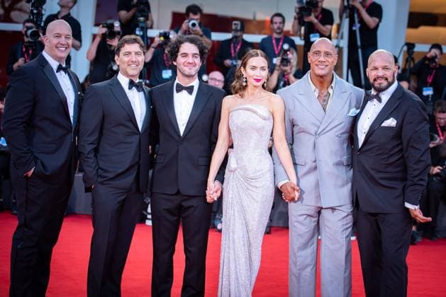 The Smashing Machine red carpet during the 82nd Venice International Film Festival - 01 Sept 2025 Emily Blunt, Benny Safdie, Andrea Romeo, David Koplan, Dwayne Johnson, Hiram Garcia and Mark Kerr attend The Smashing Machine red carpet during the 82nd Venice International Film Festival. Venice Italy Copyright: xLoredanaxSangiulianox xSOPAxImagesx LSangiuliano-3013