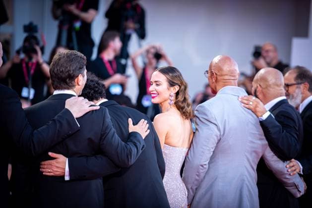 The Smashing Machine red carpet during the 82nd Venice International Film Festival - 01 Sept 2025 Emily Blunt and Dwayne Johnson attend The Smashing Machine red carpet during the 82nd Venice International Film Festival. Venice Italy Copyright: xLoredanaxSangiulianox xSOPAxImagesx LSangiuliano-3021