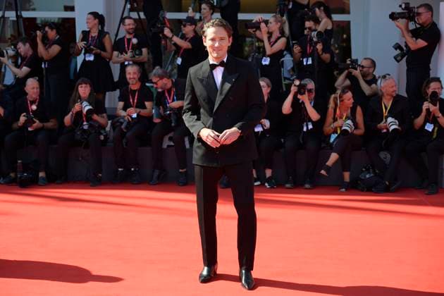 The testament of Ann Lee red carpet in Venice Lido - 01 Sept 2025 Lewis Pullman attends the red carpet of film The testament of Ann Lee at 82 Venice Film Festival at Palazzo del cinema. Venice Lido Italy Copyright: xMarioxCartellix xSOPAxImagesx _DSC0494