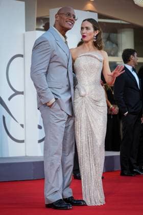 The Smashing Machine red carpet during the 82nd Venice International Film Festival in Venice, Italy on 01 September 2025. Emily Blunt and Dwayne Johnson attend attends the The Smashing Machine red carpet during the 82nd Venice International Film Festival in Venice, Italy on 01 September 2025., Credit:Stefano Costantino TTL Avalon Italy, Venice  Copyright: xStefanoxCostantinoxTTLx xAvalonx 1033360520
